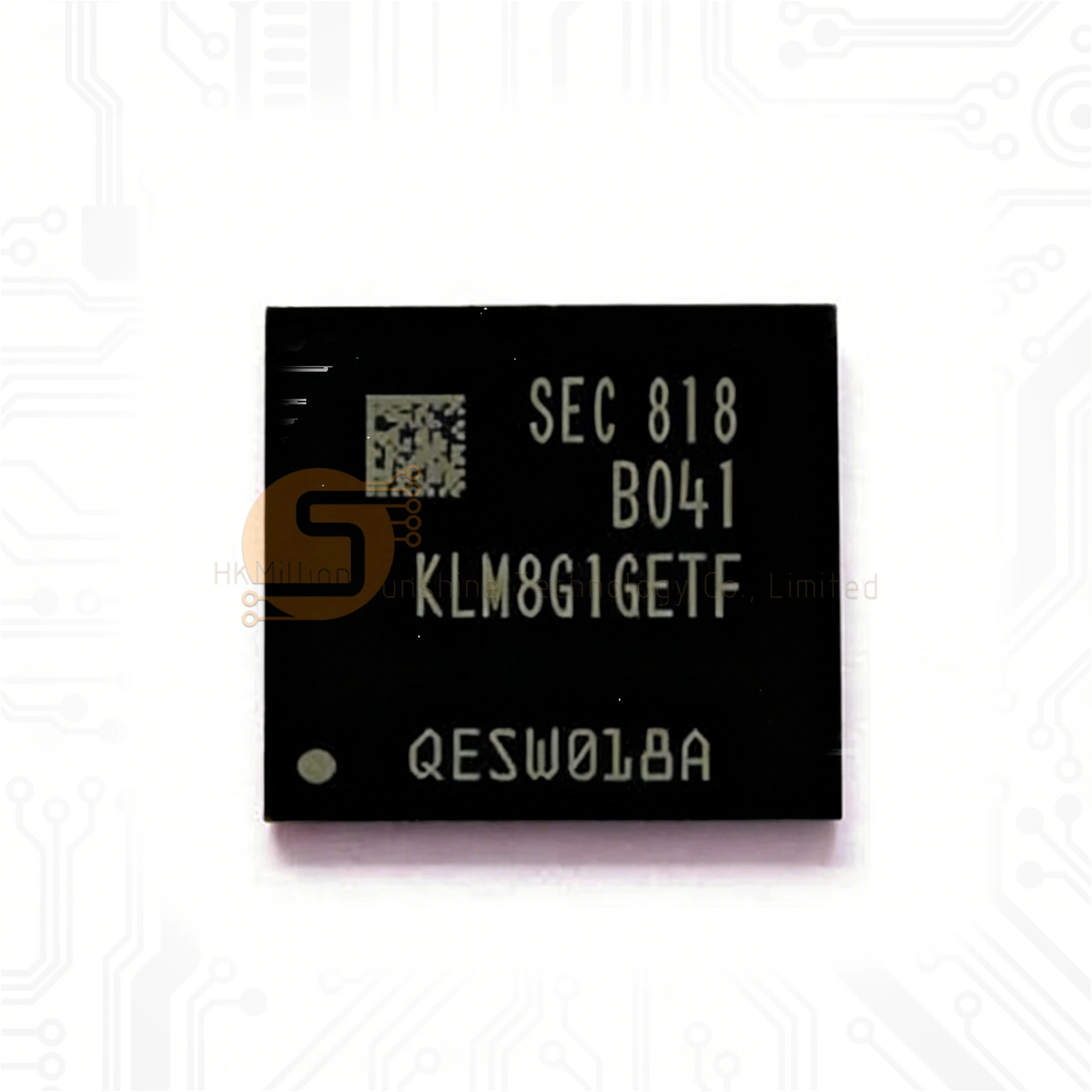 

Микросхема eMMC KLM8G1GETF-B041 8 ГБ eMMC 5.1 153-Ball FBGA, флеш-память для ТВ-приставок, планшетов, смартфонов