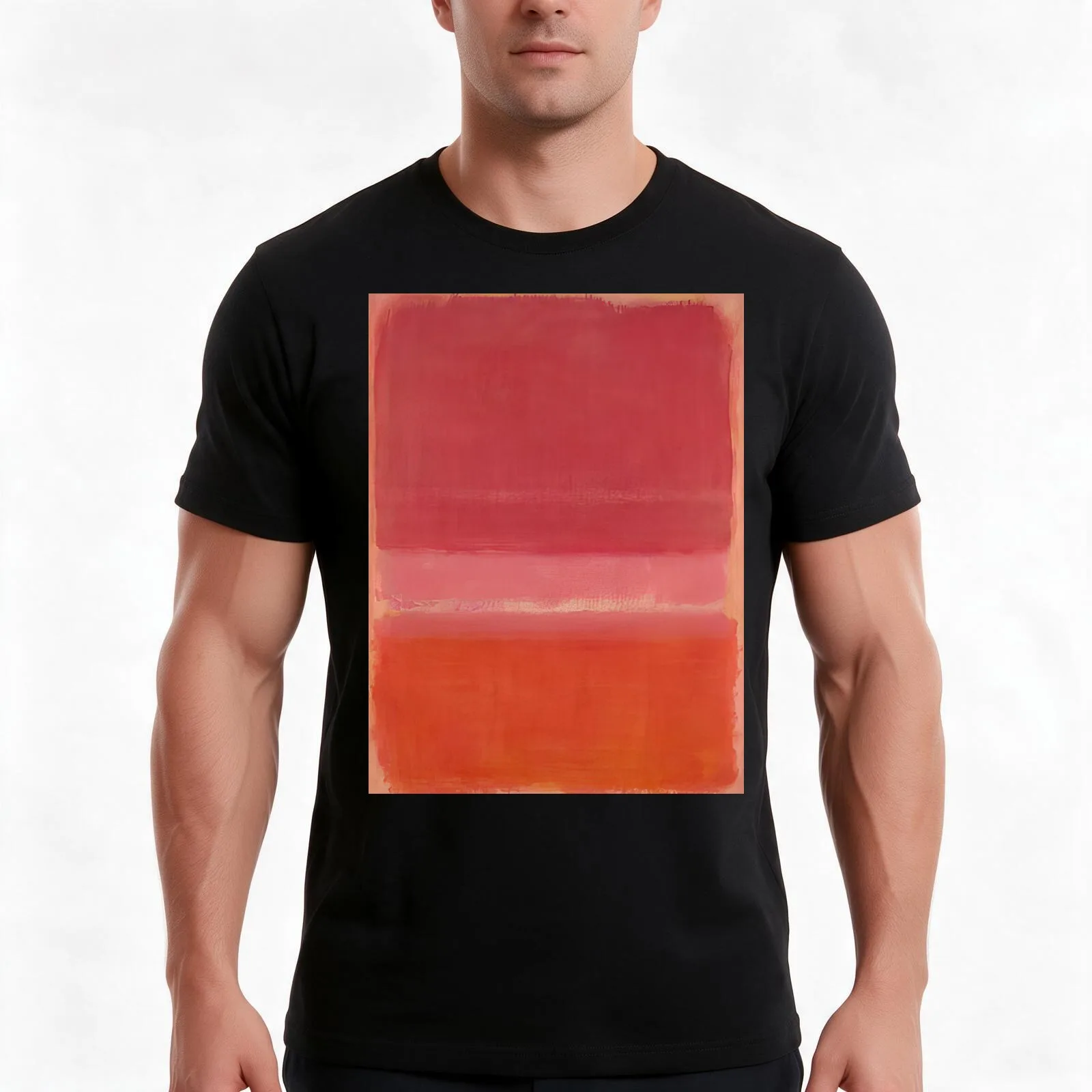Mark Rothko - Untitled (Red) - 1956 T-Shirt Summer Casual Cotton Tee Oversized Streetwear Tops Vintage Graphic Print
