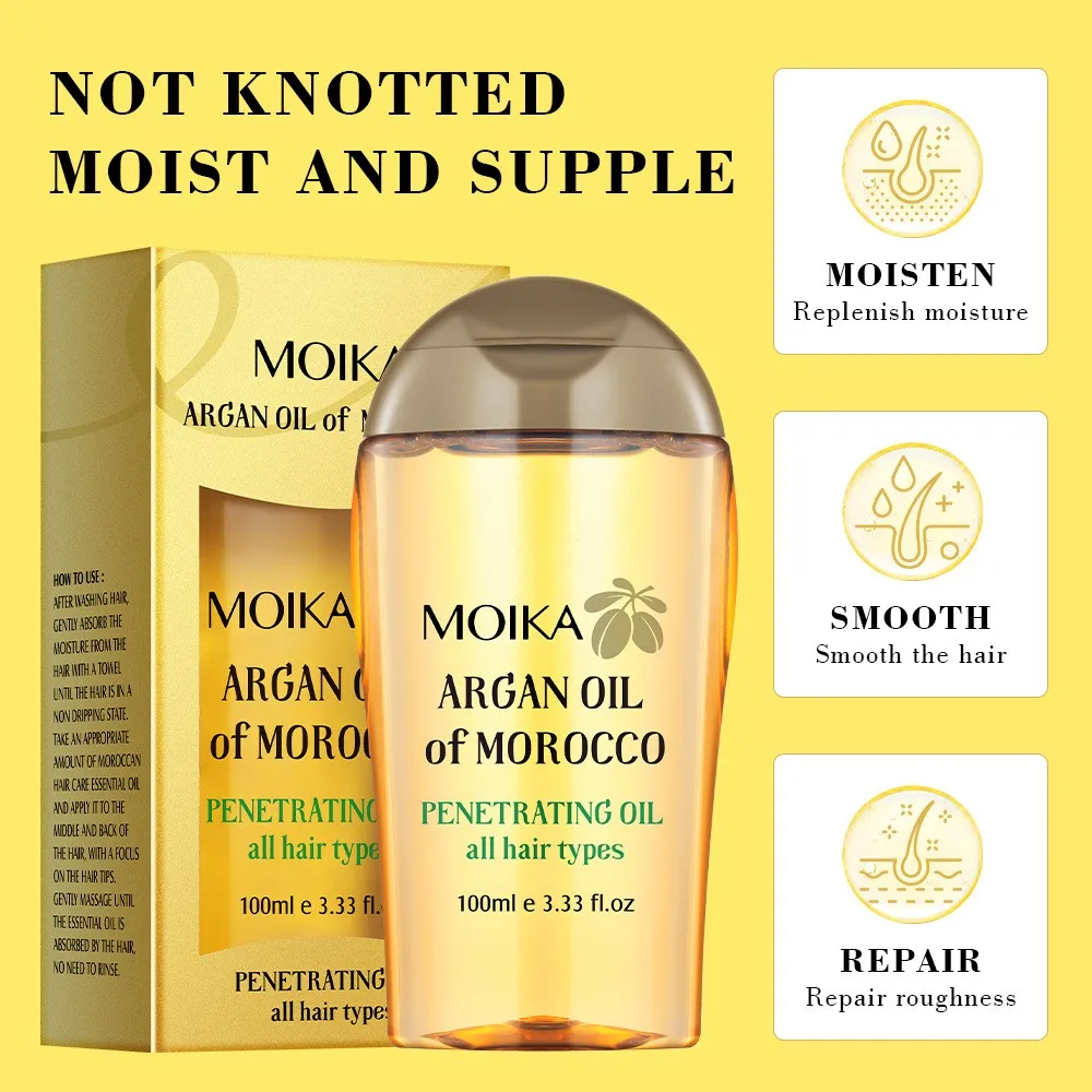 

Moroccan Thick Essential Oil for Repairing Hair Damage, Preventing Hair Loss, Softening Hair, Nourishing Hair Care Essential Oil