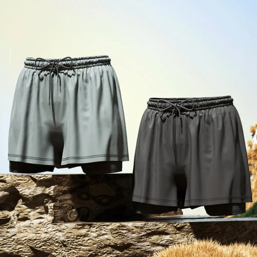 Anti-UV Swim Shorts Fit Elastic Waist For Sun Protection And Comfort During Long Beach Days And Water Activities ﻿