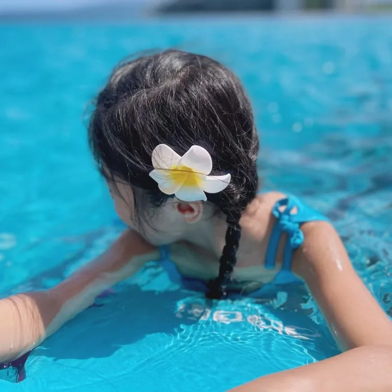 

Hawaiian Flower Hair Clip For Women Girls Romantic Bohemian Flower Side Bangs Clip BB Hair Clips Hair Accessories