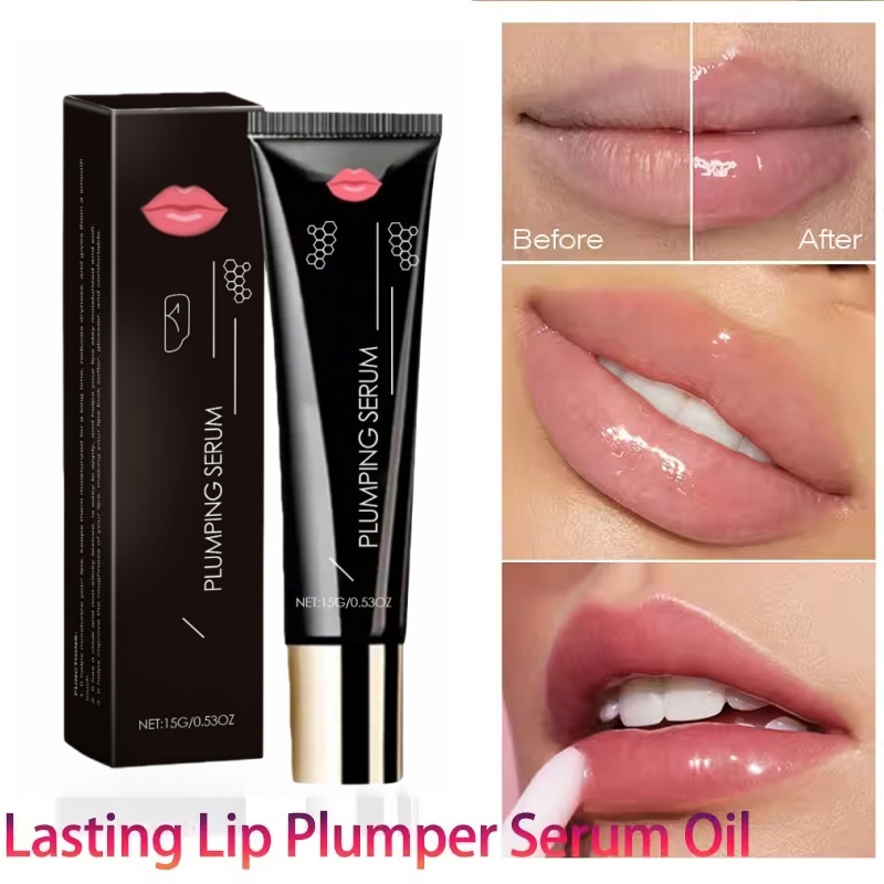  Glow Lip Serum Remove Dead Skin Fade Lip Lines Hydration Moisturizing Lip Balm Reduce Dry Anti-Dry Crack Increase Lip Elasticity 