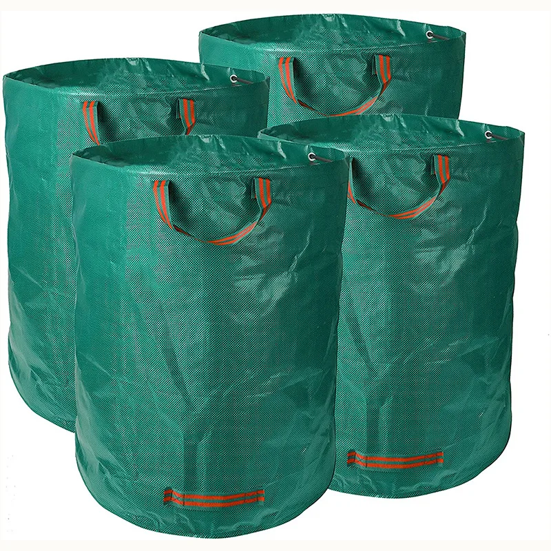 Outside Leaf Trash Bags 272l Reusable Collapsible Waterproof Recycle Garden Waste Leaf Bag