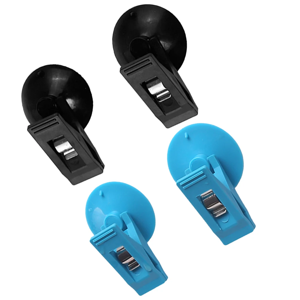 

Car Mounted Clips Suction Type Bag Holder Curtain Clamp Storage Holder For Auto Car Accessories Black Blue Lightweight