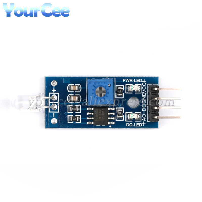 5pcs/1pc Photodiode Sensor GL5516 Optical Sensitive Resistance LM393 Photosensitor Module Detects Brightness Light for Arduino