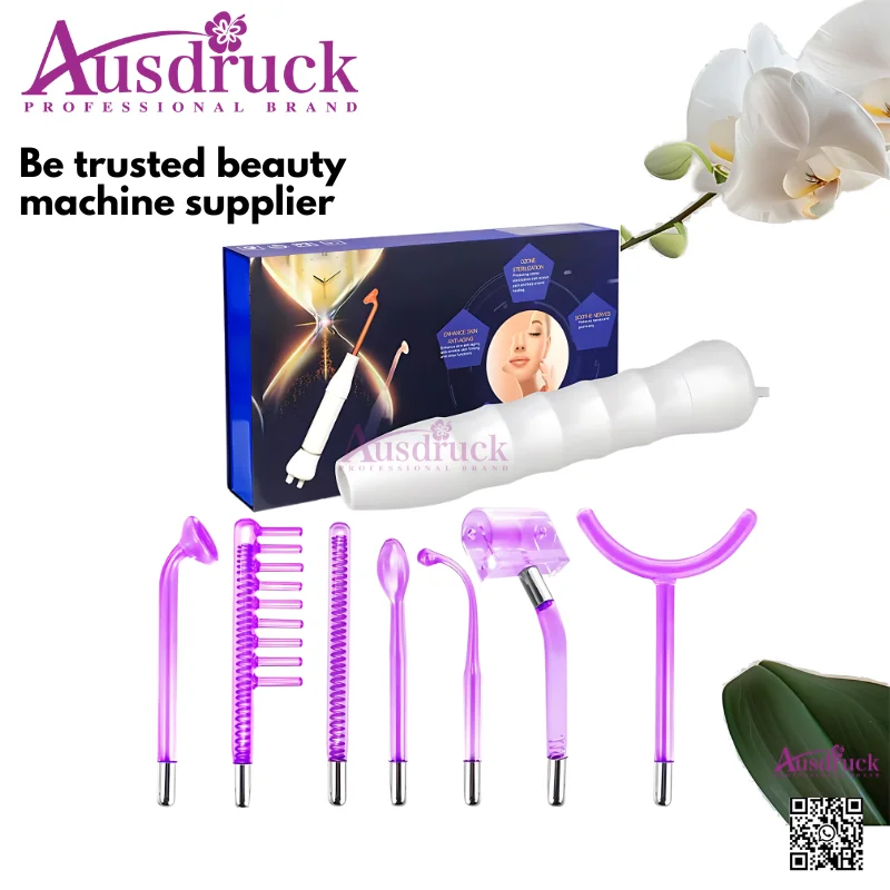 

Высокочастотное устройство для лица, терапия акне, средство для удаления пятен, портативный уход за кожей с 4 электродами, машина для домашнего салона красоты