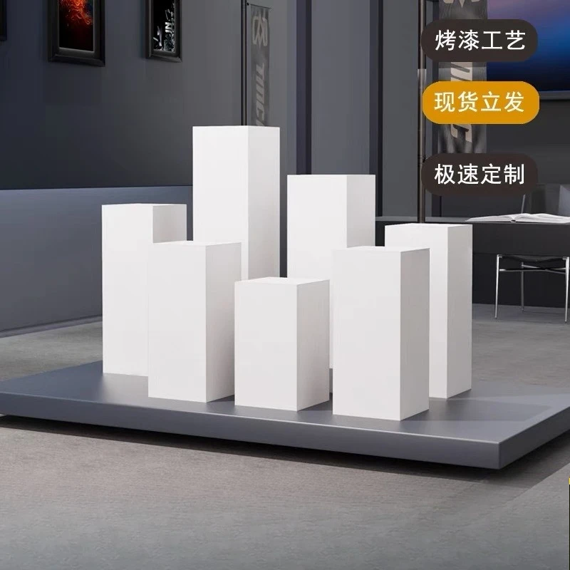 Paint booth white base commercial exhibition display cabinet window photography props