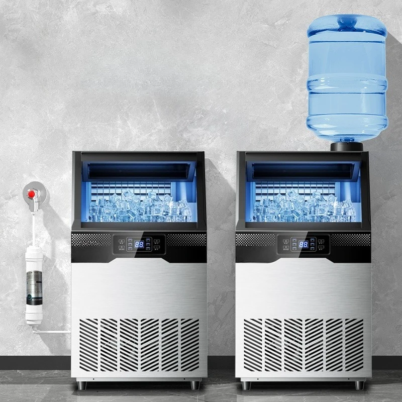 

Ice machine, commercial large capacity milk tea shop, large and small automatic square ice