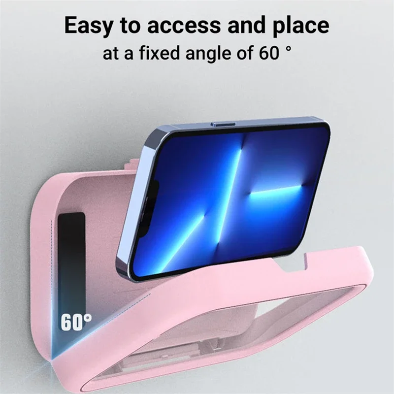 

Shower Phone Case Holder Waterproof Upgraded Phone Shower Holder Wall Mount Bathroom TV Shower Gadget Shower Accessory