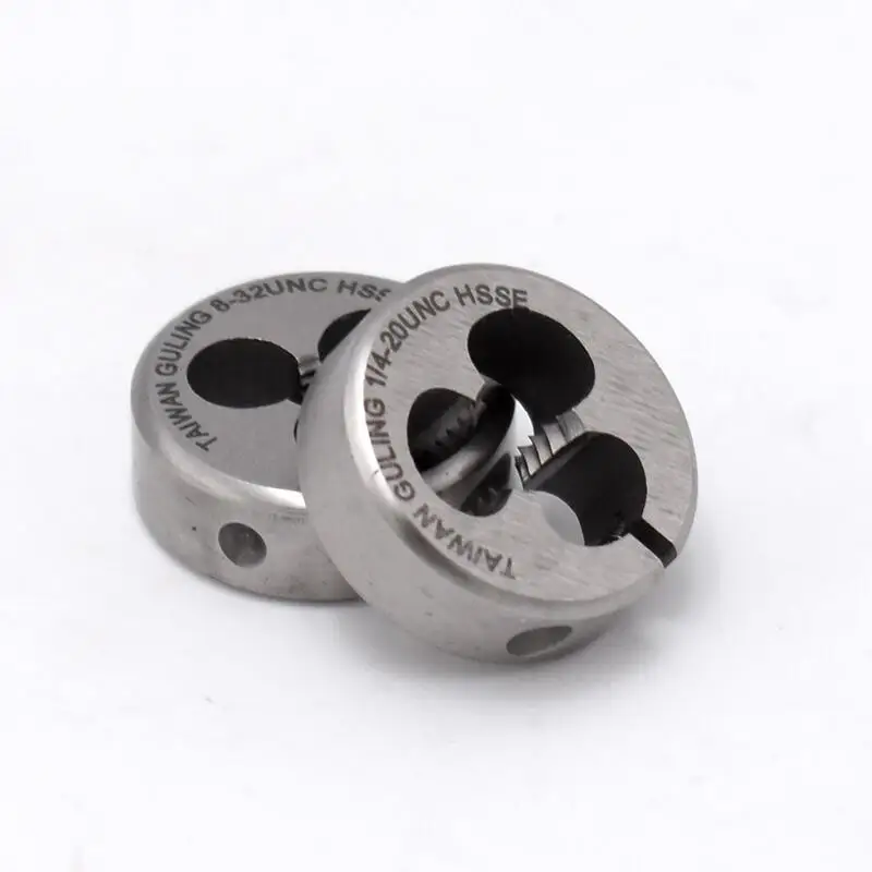 High Speed Steel Adjustable AR-D Round Dies UNC UNF UNS Sizes 0-80 2-64 3-56 4-48 5-44 6-40 8-36 10-28 12-28 1 4 3 8 5 16 1 2