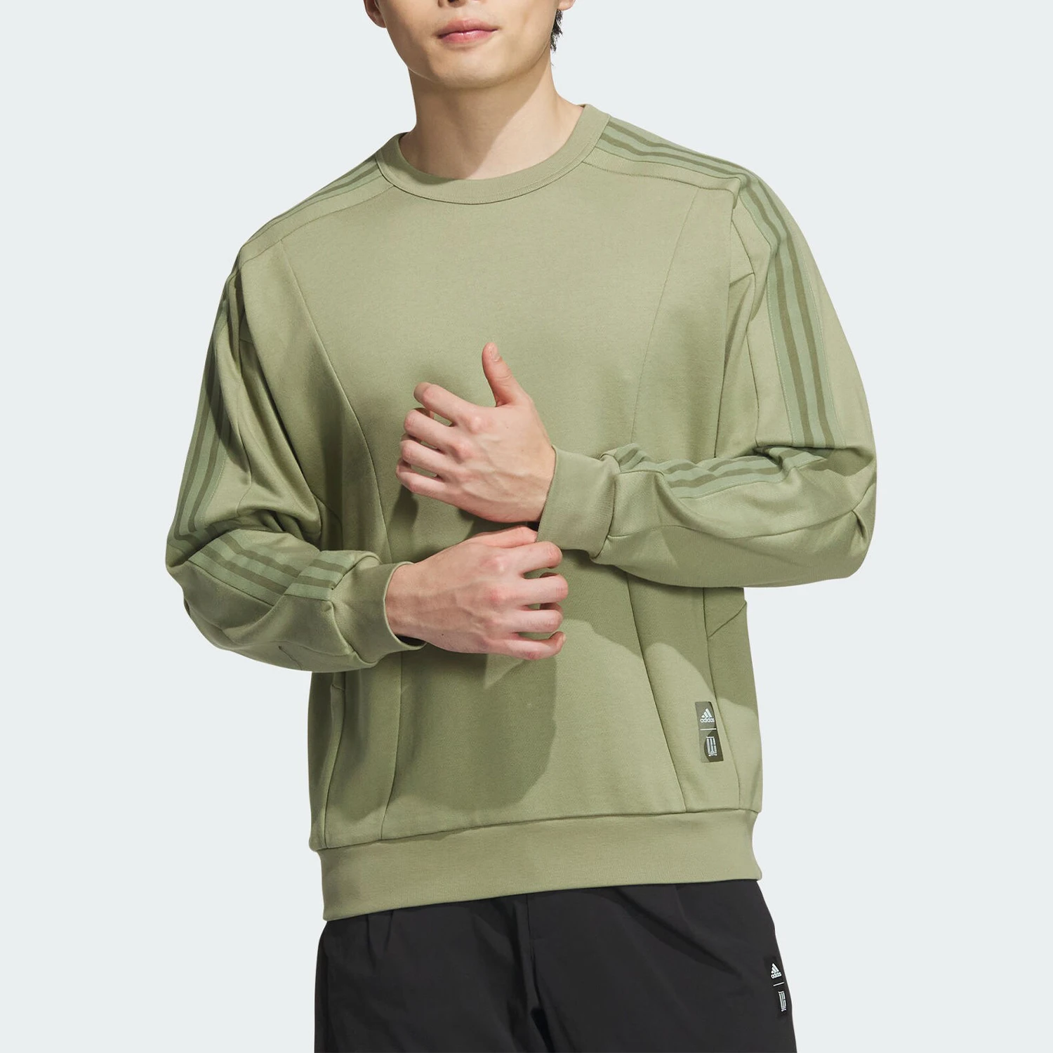

Adidas genuine Fashion Men's Running Simple Knit Round Neck Sweatshirt JI8711