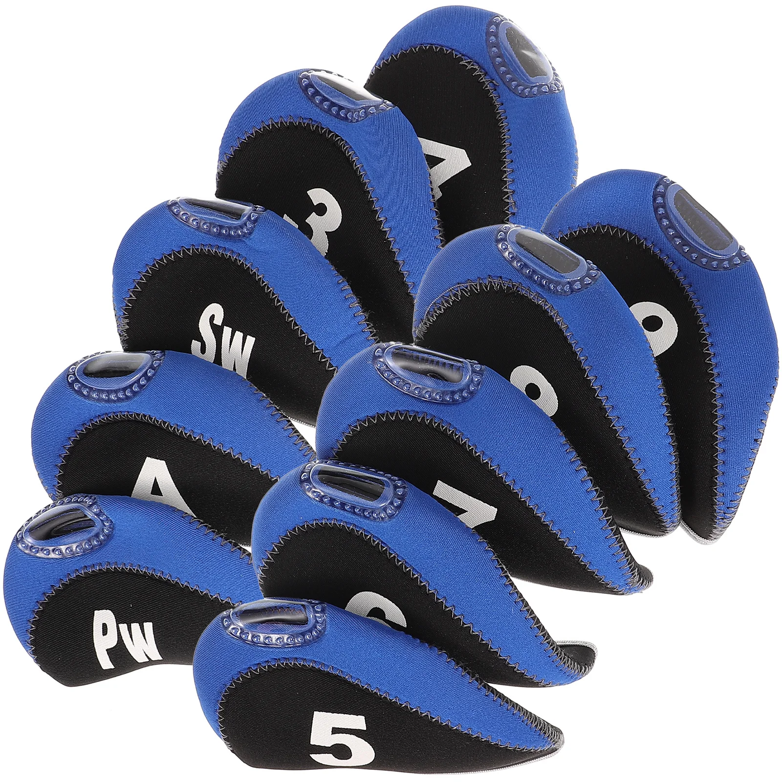 

10 Pcs Club Protective Cover Golf Accessories Golfs Rod Holder Accessory Case Putter Protector Wetsuit Material