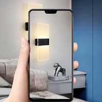 Acrylic Material LED Wall Lamp AC 220V 6W Wall Sconce Lamp Warm/White Light Night Lights Indoor Wall Light Bedside Lighting