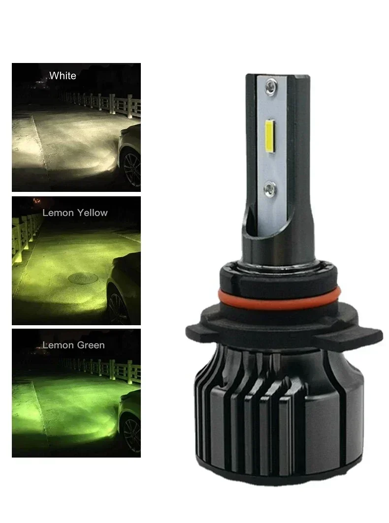 Bayerley F5 Car LED Fog Lamp 1860CSP 14000Lm 50W Yellow White Green 9005/6 H1H3 H7 H8 H9 H4H11 H16 H27 881 880 Car Led Headlight