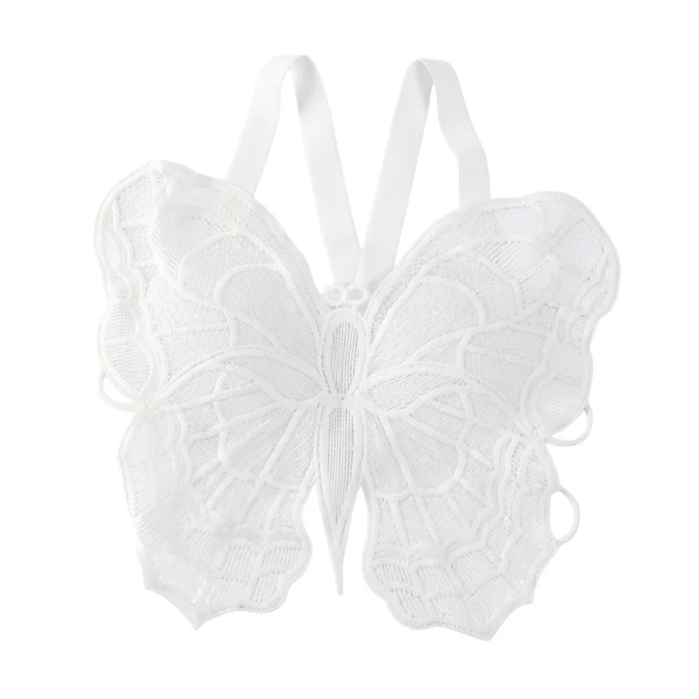 Fashion Backless Butterfly Bras Padded Slim Fit Lace Camisole Korean Style Spider Web Design Hollow-out Vest Tops Hot Grils