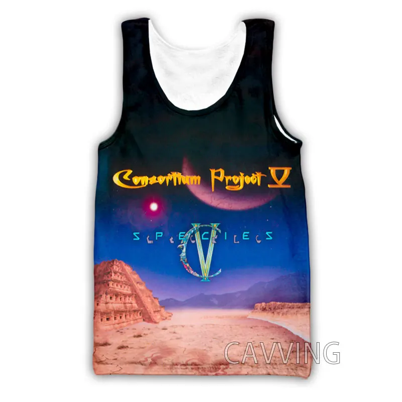 CAVVING 3D Printed  Consortium Project Rock Tank Tops Harajuku Vest  Summer Undershirt Shirts Streetwear for Men/women