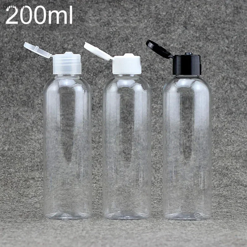 

200 мл пустая пластиковая бутылка с откидной крышкой и косметической упаковкой для водного лосьона, гель для душа, крем, шампунь, тонеры для лица, дорожный контейнер