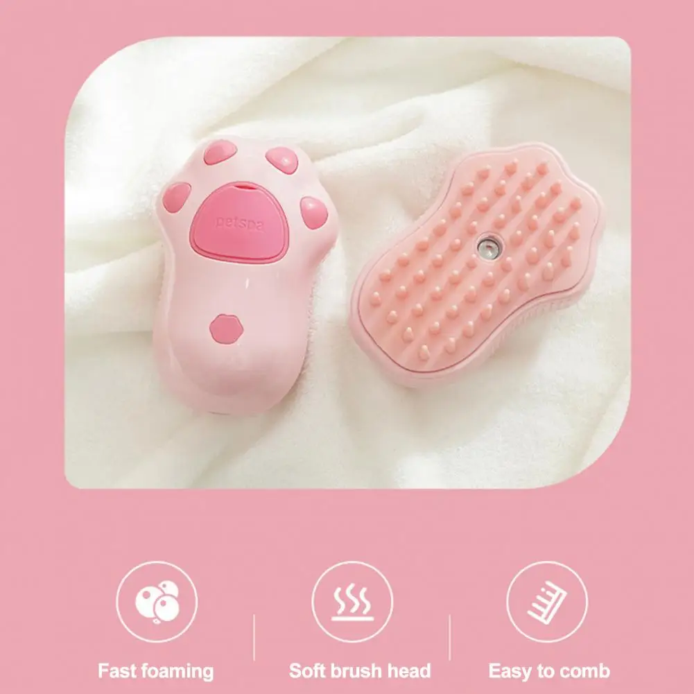 Pet Brush Rechargeable Pet Grooming Comb Steamy Cat Brush Multifunctional Pet Hair Remover Steamer for Gentle Dog Cat Grooming