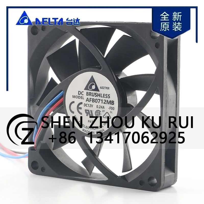 

Delta 5 В 24 В 48 В постоянного тока 12 В 0,24 А AFB0712MB-F00 AC EC 7015 70X70X15 мм 7 см корпус процессора бесшумный трехпроводной вентилятор охлаждения с двойным шарикоподшипником
