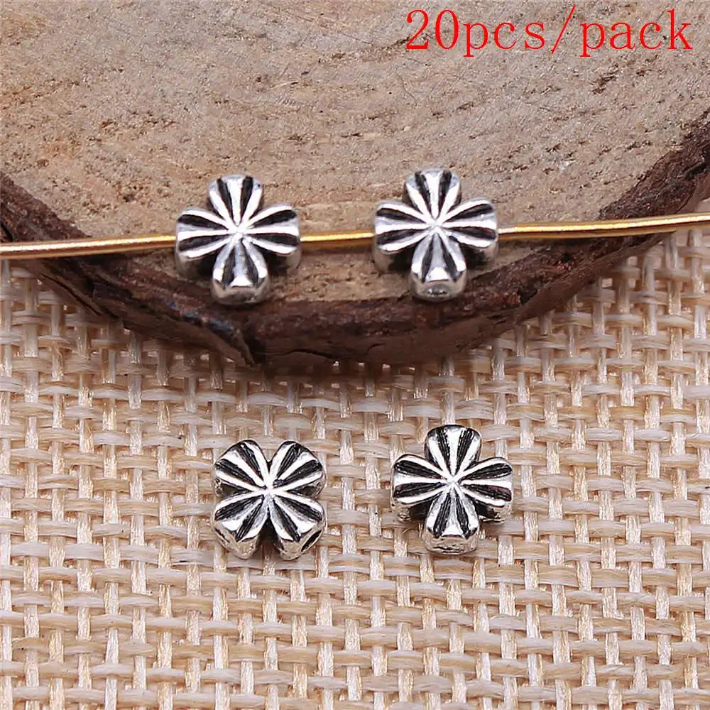 Flower Small Hole Spacers Beads Charms For Jewelry Making DIY Pendants For Gift Bulk