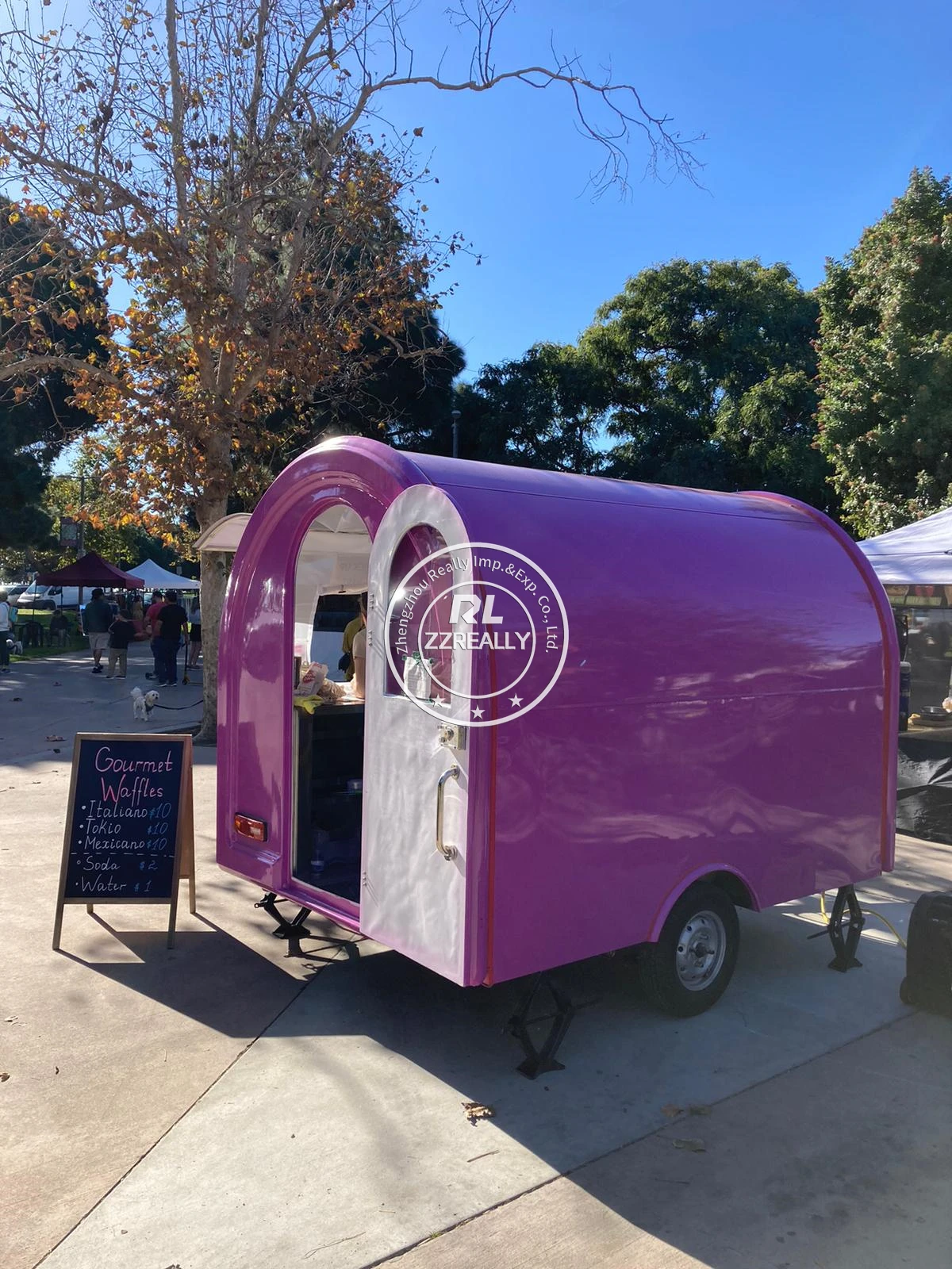 Remorque de camion de nourriture commerciale personnalisée en ligne, remorque de nourriture de gril jetable pour la vente de chariot de hamburger