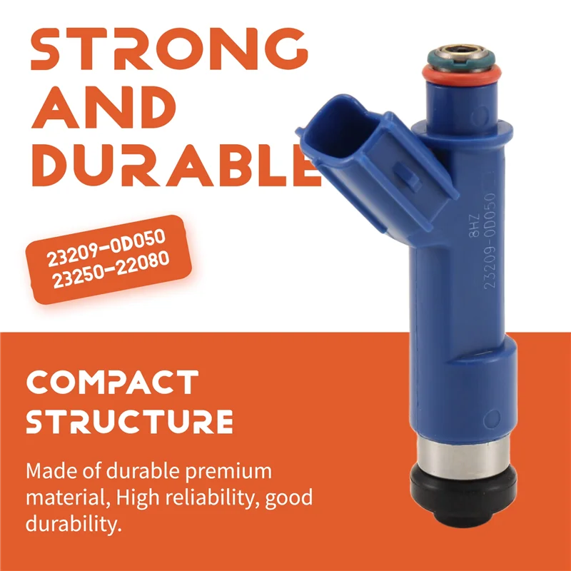 HOT-Car Fuel Injector Nozzles For Toyota Celica Corolla Matrix 2003-2008- 4Pcs Set Part Numbers 23209-0D050 23250-22080,Car Fuel