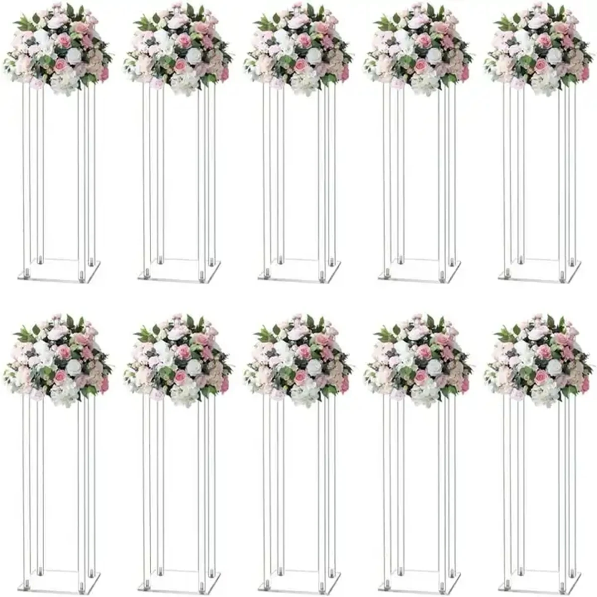 

4-10pcs)40-100cm)Party Decorations Set Supplies Flowers pedestal Artificial Flower Arch Ball stand aisle decor Wedding Centerpie