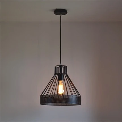 

Nordic creative retro wrought iron chandelier American country restaurant study bedroom exhibition hall clothing store cafe lamp