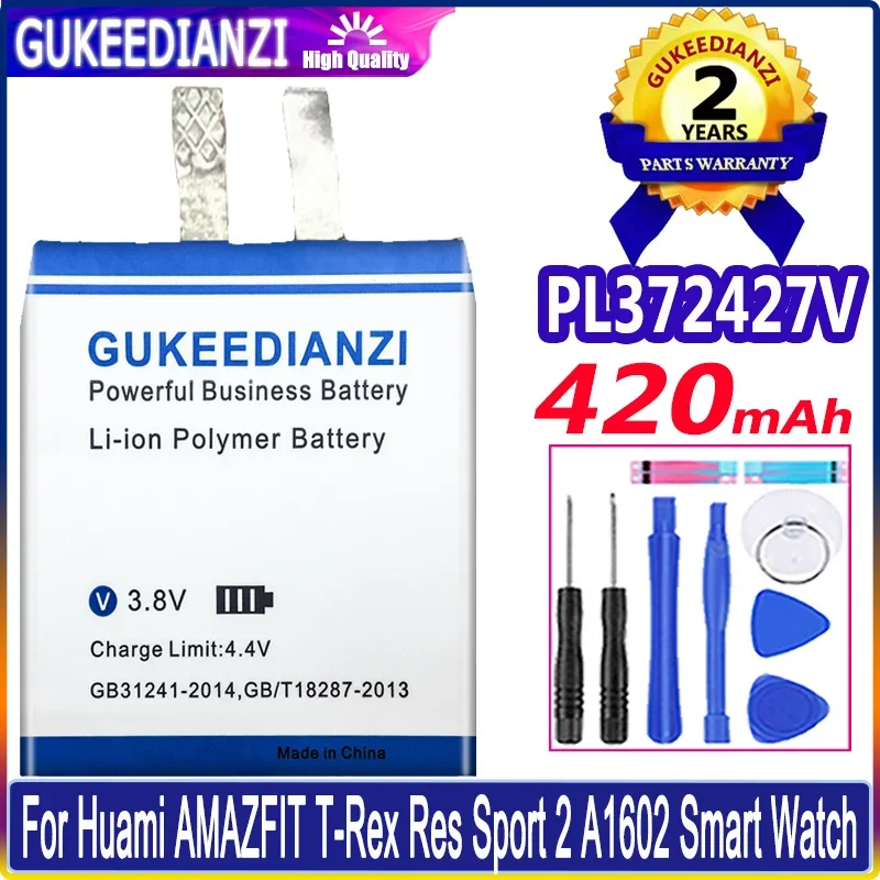 Gukeedianzi Batterij Voor Huami Amazfit Stratos Ii 2 A1609/Ares Bip Gtr/A1928/A1602/Trex T-Rex Pro Berm Lite Res Sport 2 Batterij