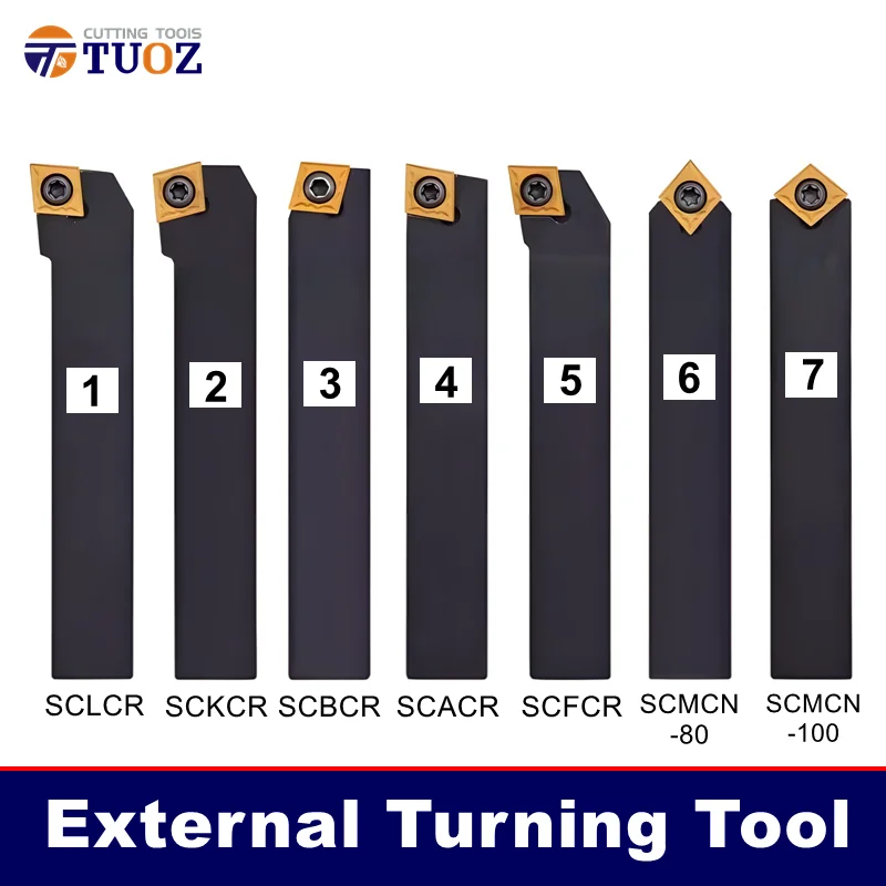 

SCLCR SCLCL External Turning Tool SCACR SCKCL SCBCR SCKCR SCFCR SCMCN 1212H09 1616H09 2020K09 Holder For CCMT09 Carbide Inserts