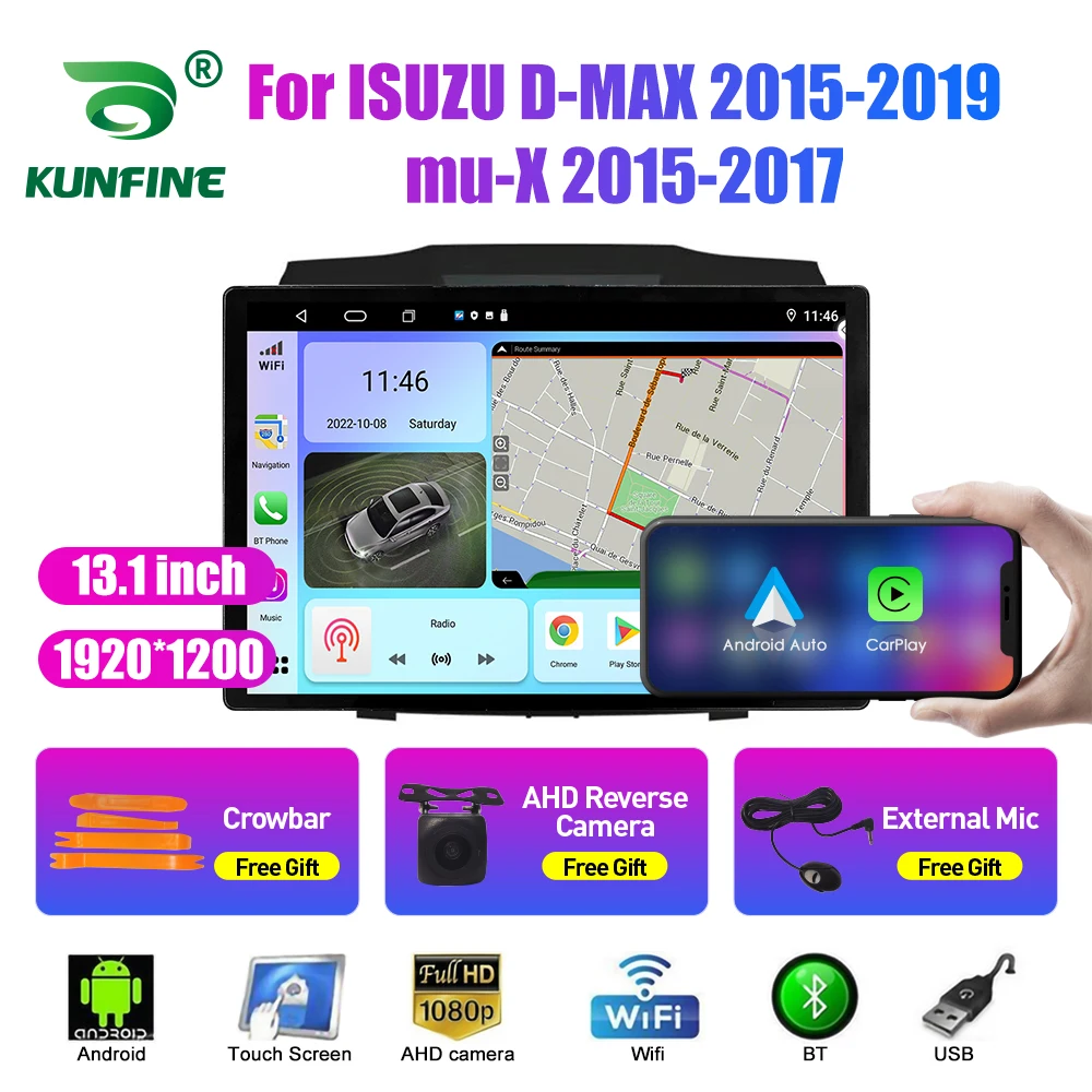 13.1 inch Car Radio For ISUZU D-MAX 2015-2019 mu-X Car DVD GPS Navigation Stereo Carplay 2 Din Central Multimedia Android Auto