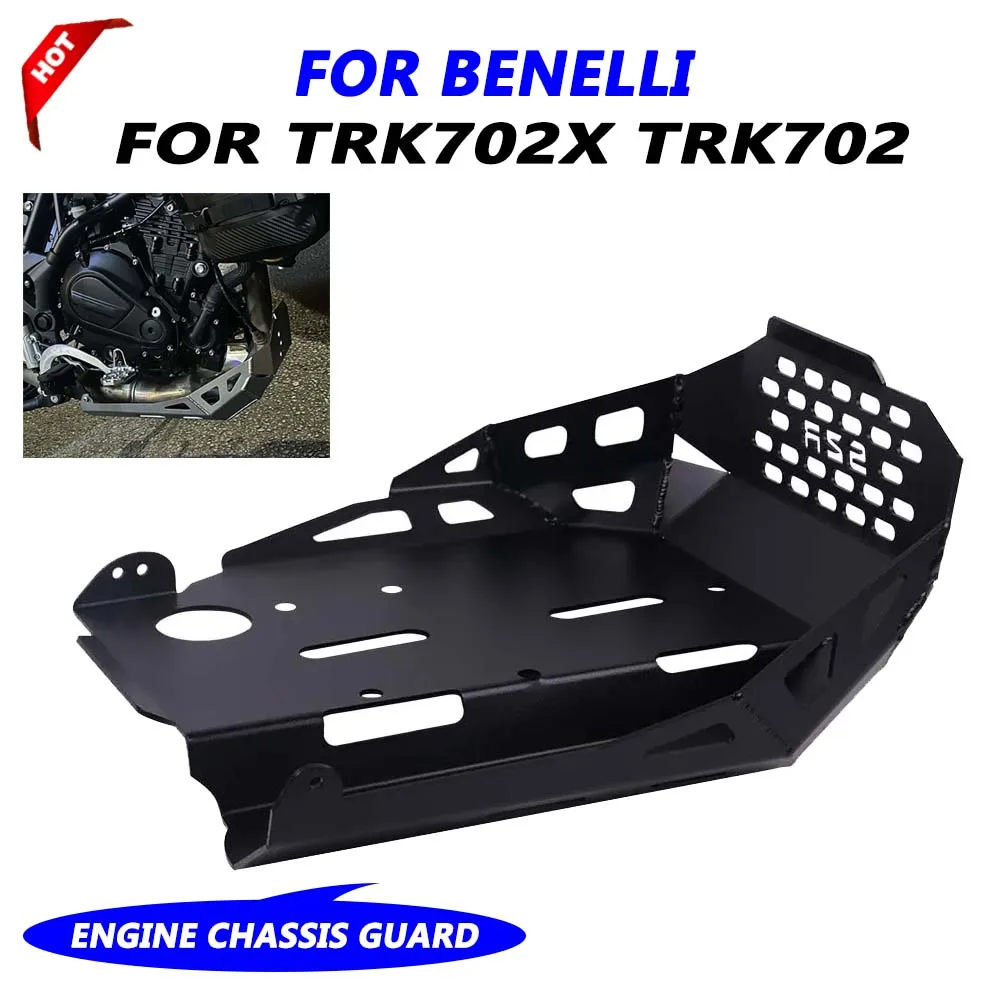 Motorcycle Engine Chassis Guard Skid Plate Belly Pan Protector For Benelli TRK702X TRK702 TRK 702 X TRK 702X 2023 Accessories