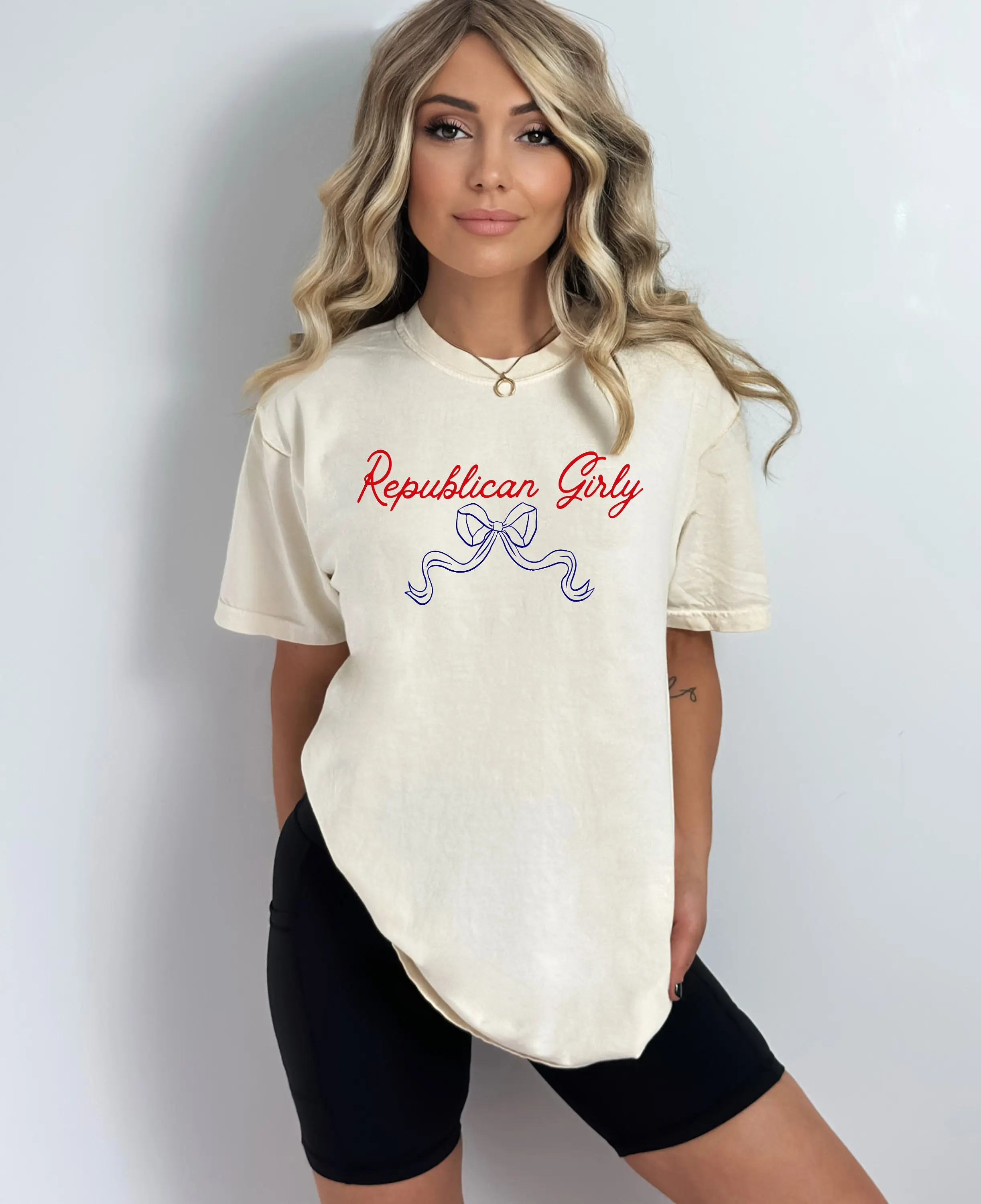 Republican Girly T Shirt Coquette Freedom 4th of July Patriotic American Parade Trendy US85