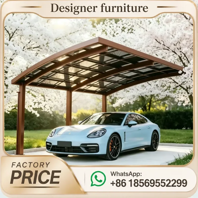 Hot Sale Cantilever Aluminium Carport, Waterproof UV Resistant Heavy Duty Shelter, Outdoor Villa Driveway Parking Pergola