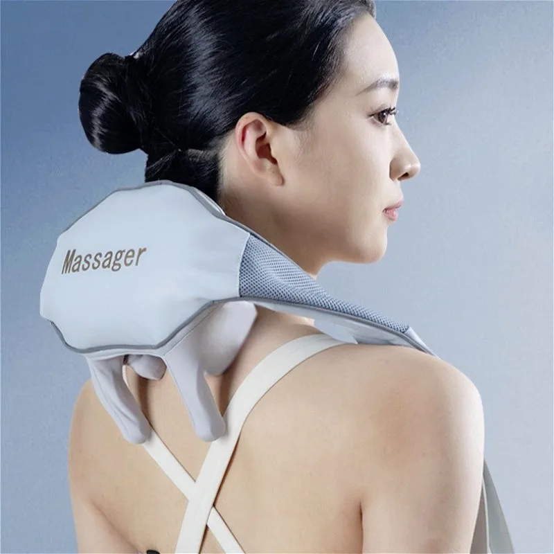 

Массажер для шеи, вибрация, тишина, физиотерапия, массажер для плеч, электрический массажер для шеи с подогревом, портативный массаж мышц