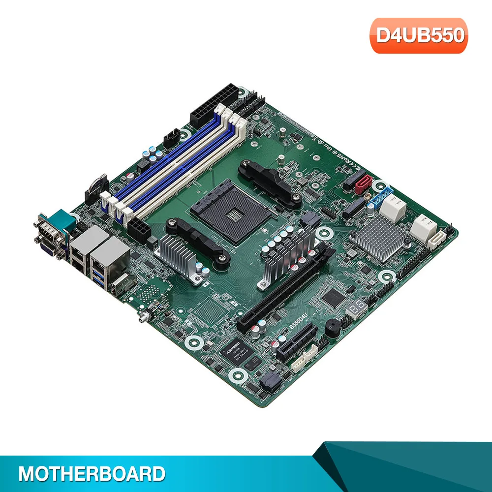 D4UB550 For ASRock Rack B550Server Motherboart Support DDR4 ECC Ryzen 5000