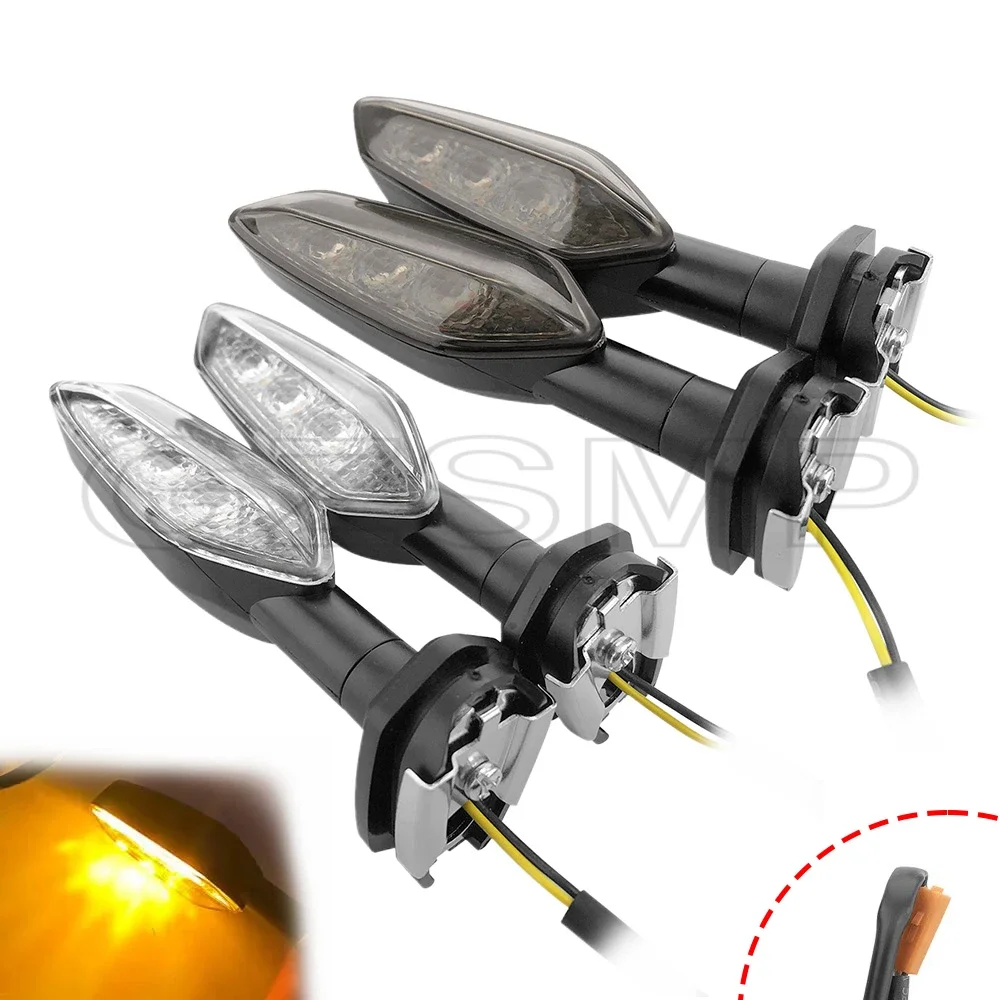 Motorcycle LED Turn Signal Light fit For KAWASAKI Z750 Z800 Z900 Z1000 Z650 Z300 Z400 Z125 NINJA Indicator Flasher Lamp