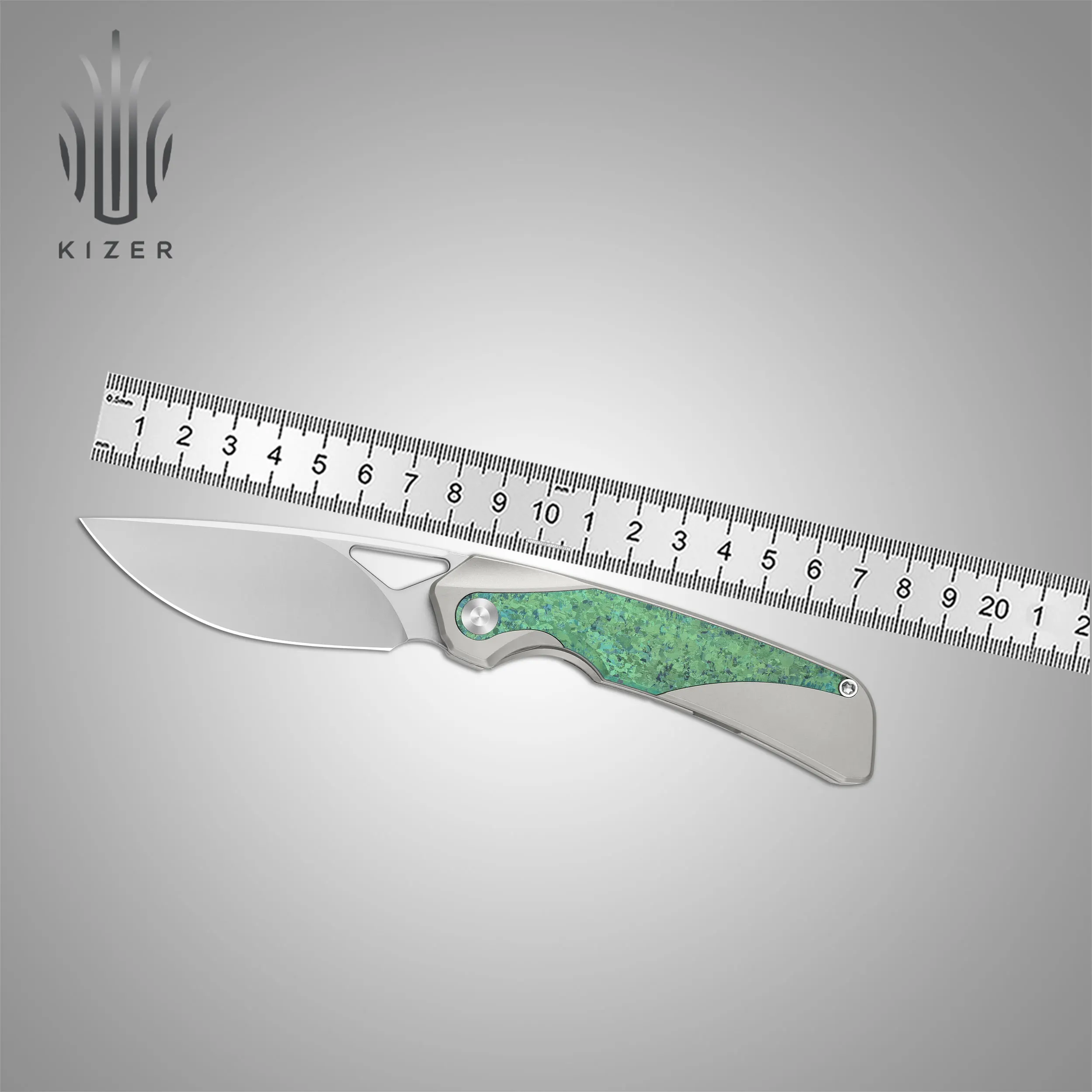 Kizer Folding  Topsail Ki3735A1/Ki3735A2/Ki3735A3/Ki3735A4 Titanium Handle S45VN/M390 Steel Blade