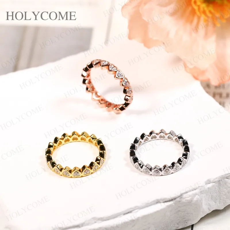 

Кольцо на заказ, кольцо из стерлингового серебра 925 пробы в форме сердца, ободок, классический дизайн, подходит для женщин, романтические подарки на годовщину свадьбы