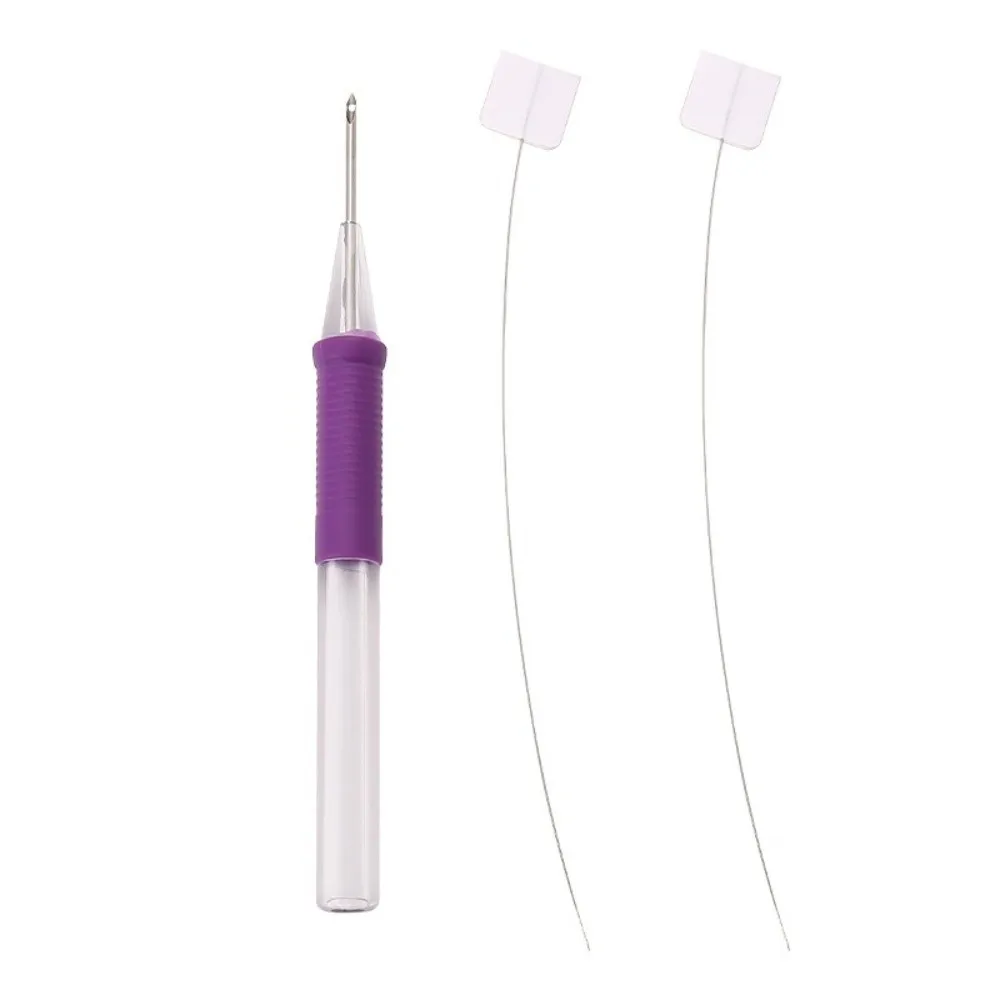 Adjustable Embroidery Punch Needle Kit Poking Cross Stitch Tools DIY Craft Magic Embroidery Pen Punch Needle Threader
