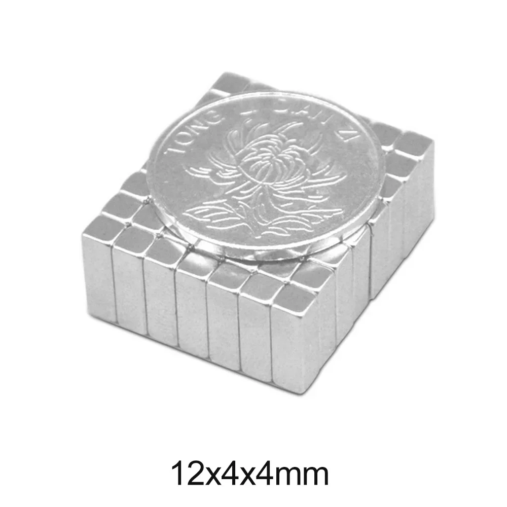 12x4x4 MM Block Magnet 12x4x4mm for Home Refrigerators, Offices DIY 12*4*4