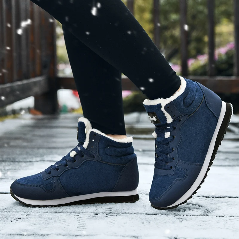 Women Boots Comfortable Winter Shoes Women Boots Warm Winter Sneakers Snow Boots Waterproof Winter Unisex Ankle Boots Men Shoes