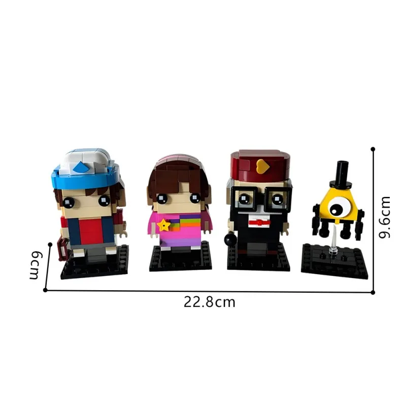 

MOC 423PCS Таинственная Картонная Телевизионная Фигурка Конструктор Персонаж Фантастического Города Каваи Декор Стола Подарок