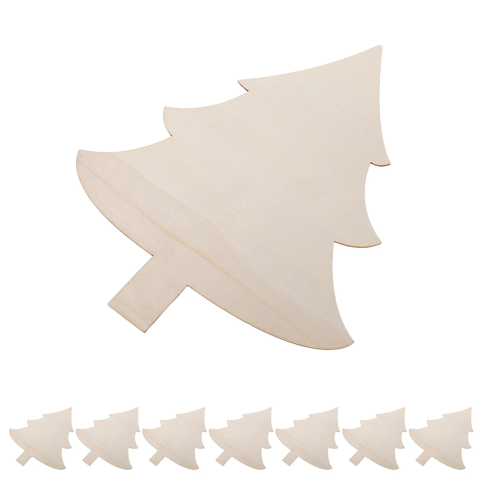 

8Pcs Wooden Tree Slices for Christmas Crafts Unpainted Wood Cutouts Kids DIY Painting Fun Safe Smooth Surface Holiday Decor