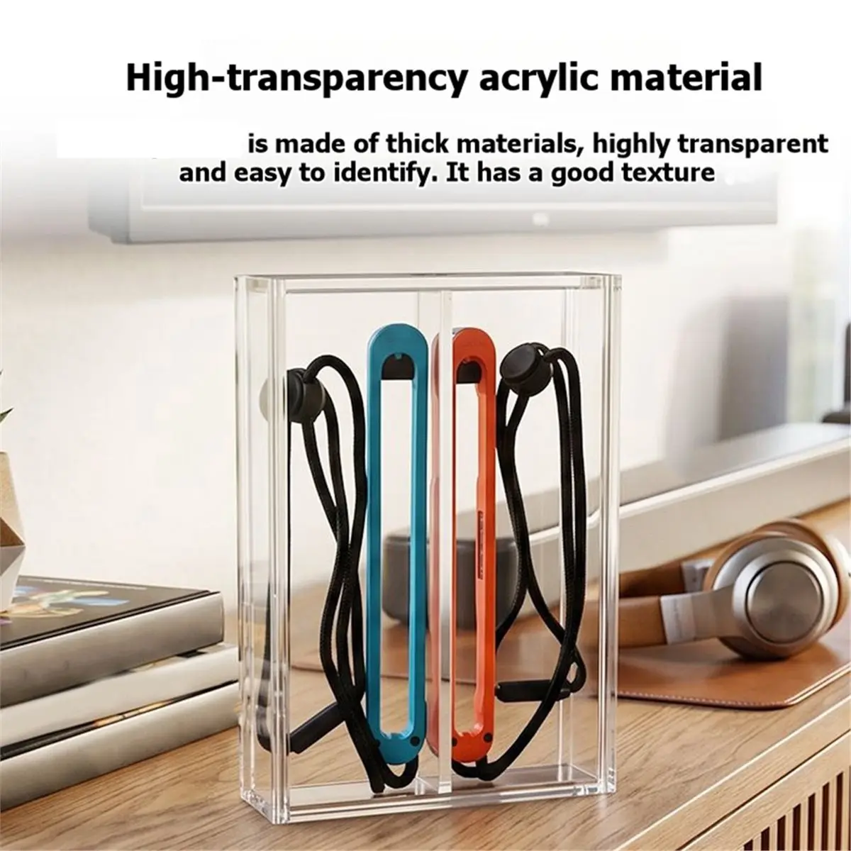 Acrylic Wall Mount Base for Switch 2 Gaming Lanyard Game Controller Storage Box