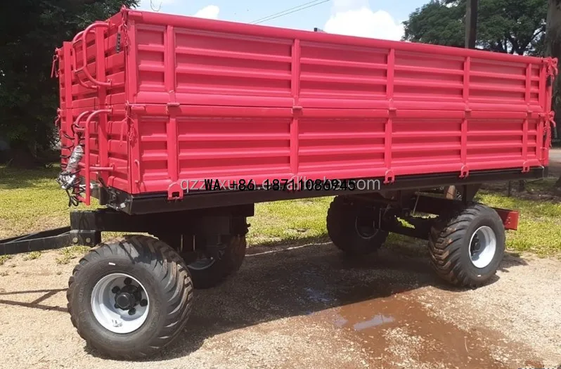 （Factory Direct Sale）Hot Sale Agricultural Transport Trailer Dump Farm Tipping Trailer