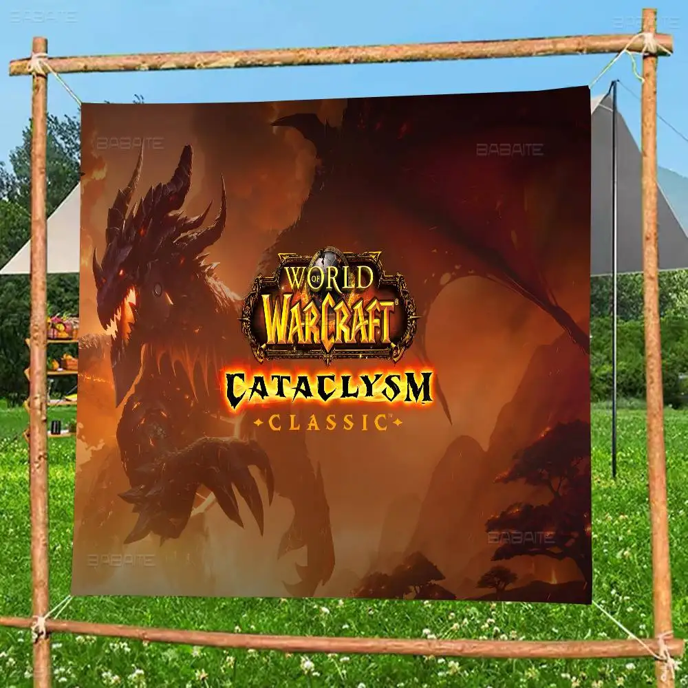 W-World O-Of W-Warcraft Advanced Printing Commercial Advertising Flag Company Party Banner