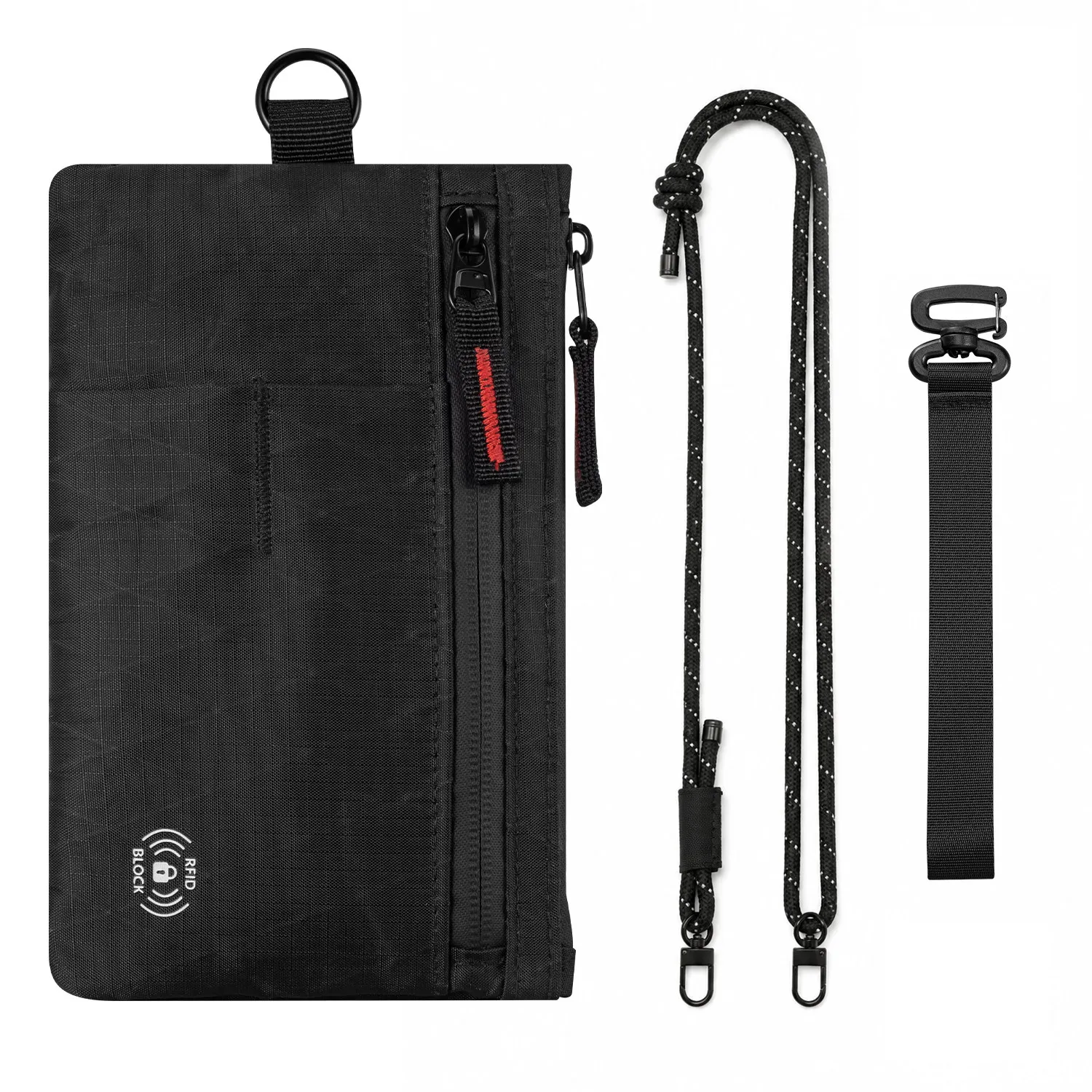 Verbesserte Reisebrieftasche, RFID-blockierender Kreditkartenhalter, Handgelenk-Organizer-Tasche für Männer und Frauen, Clutch-Handtasche mit Schultergurt – Detail 9