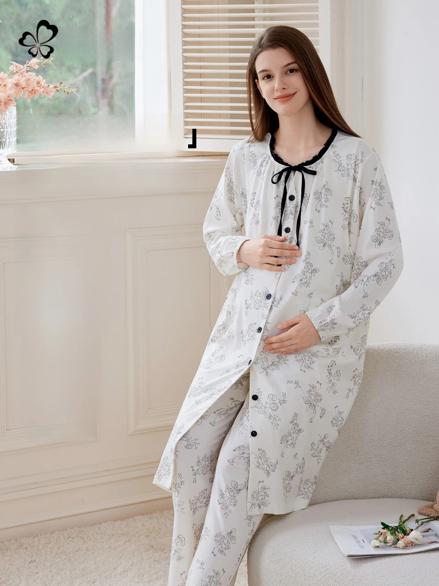 conjunto-de-ropa-de-dormir-para-maternidad-con-almohadilla-para-lactancia-ropa-exterior-de-primavera-verano-vestido-midi-de-manga-larga-de-algodon-y-pantalones-de-dormir-dos-piezas
