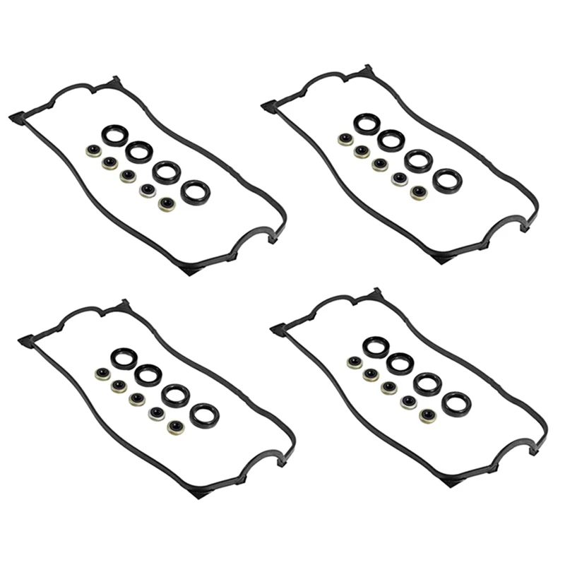 4X 12030-P2A-000 Valve Cover Gasket Kit Set For Honda Civic Del Sol